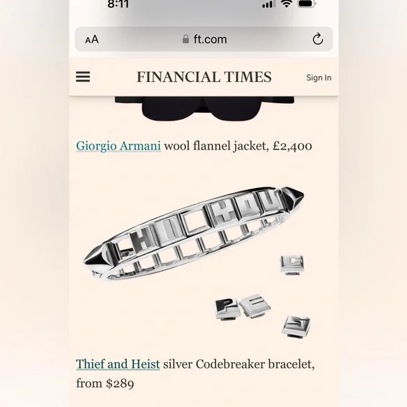 Thief And Heist 18k gold bracelet - Picture 9 of 10